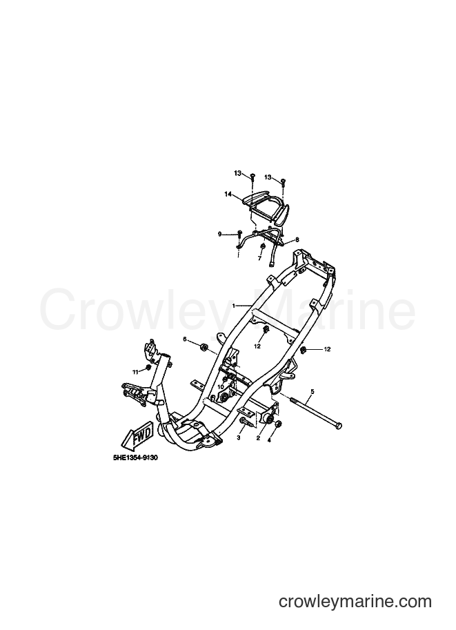 Yamaha Motors YQ50 (5KF5) [010] - FRAME