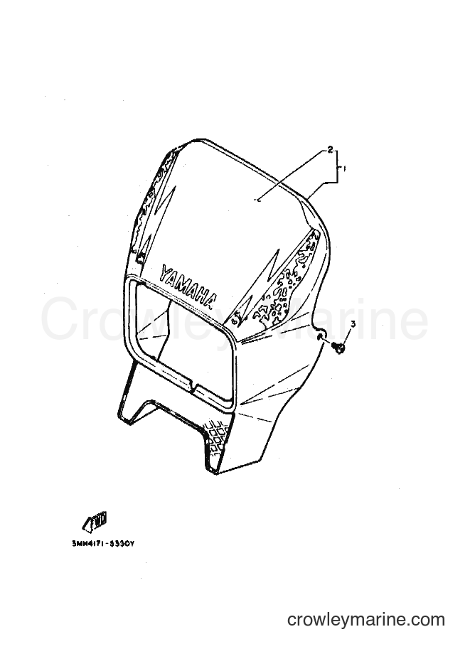 Yamaha Motors DT200R (3MH4) [010] - COWLING 1