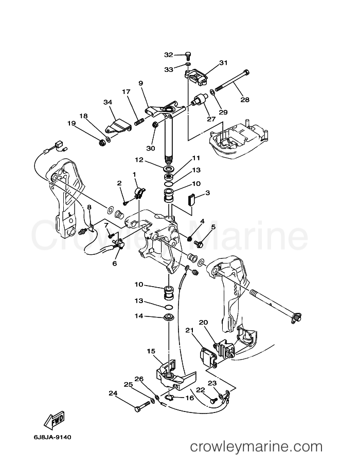 Yamaha Motors 30D (6J8) [120] - BRACKET 4