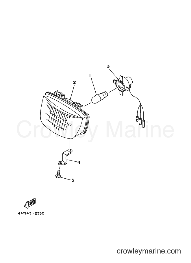 2000 Street Bike V120JR-S - V120JR-S (4MA4) [010] - HEADLIGHT
