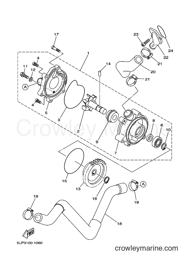 2001 ATV YFM660R - YFM660R (5LP4) [010] - WATER PUMP