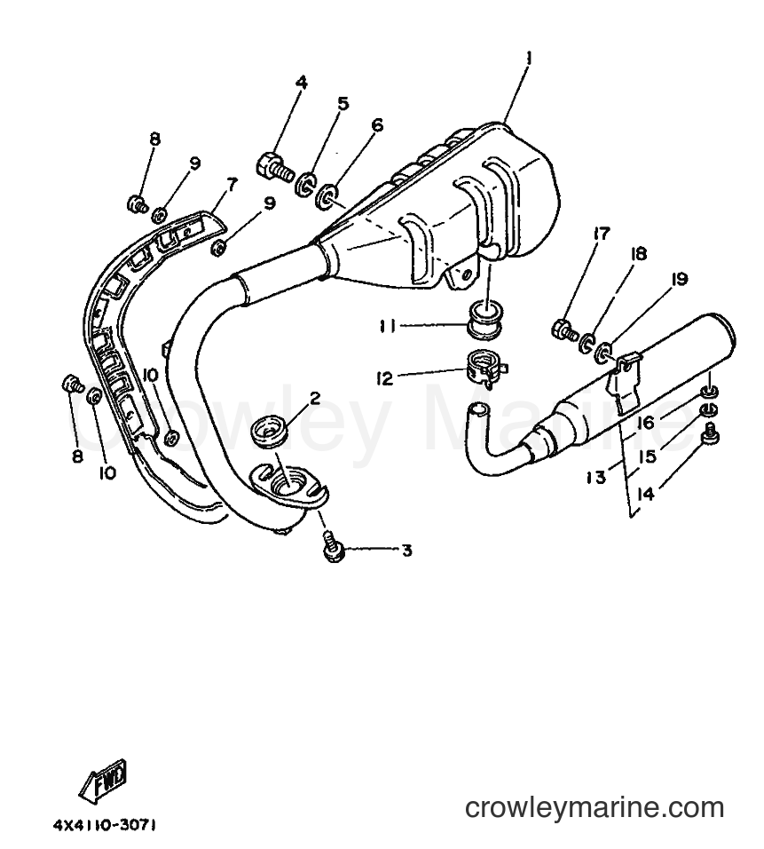 Yamaha Motors PW50W (3PT1) [010] - EXHAUST