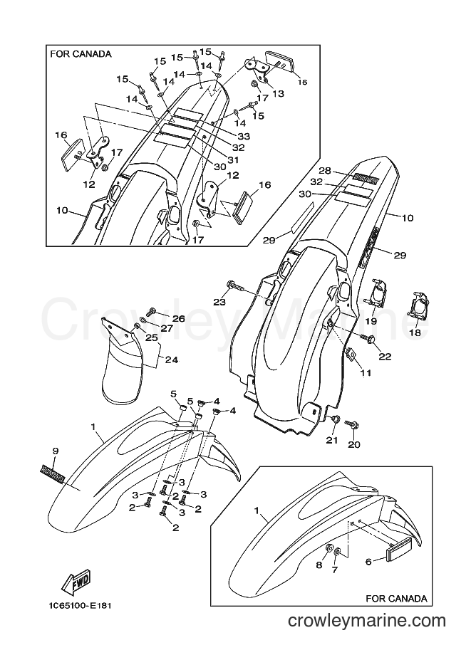 2007 Dirt Bike TT-R230 - TT-R230 (1C69) [010] - FENDER