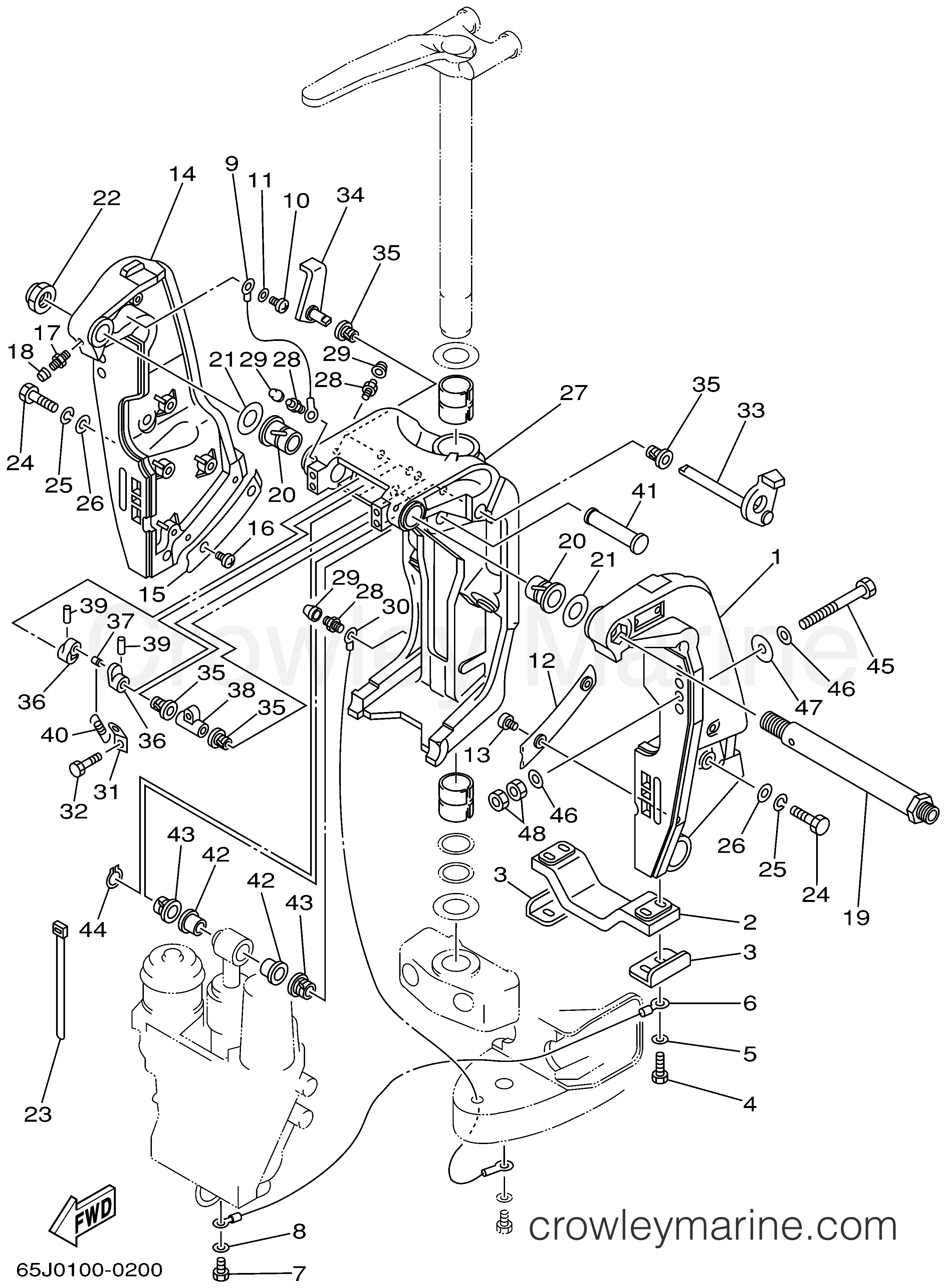 Yamaha Motors SX225TXRA - BRACKET 1