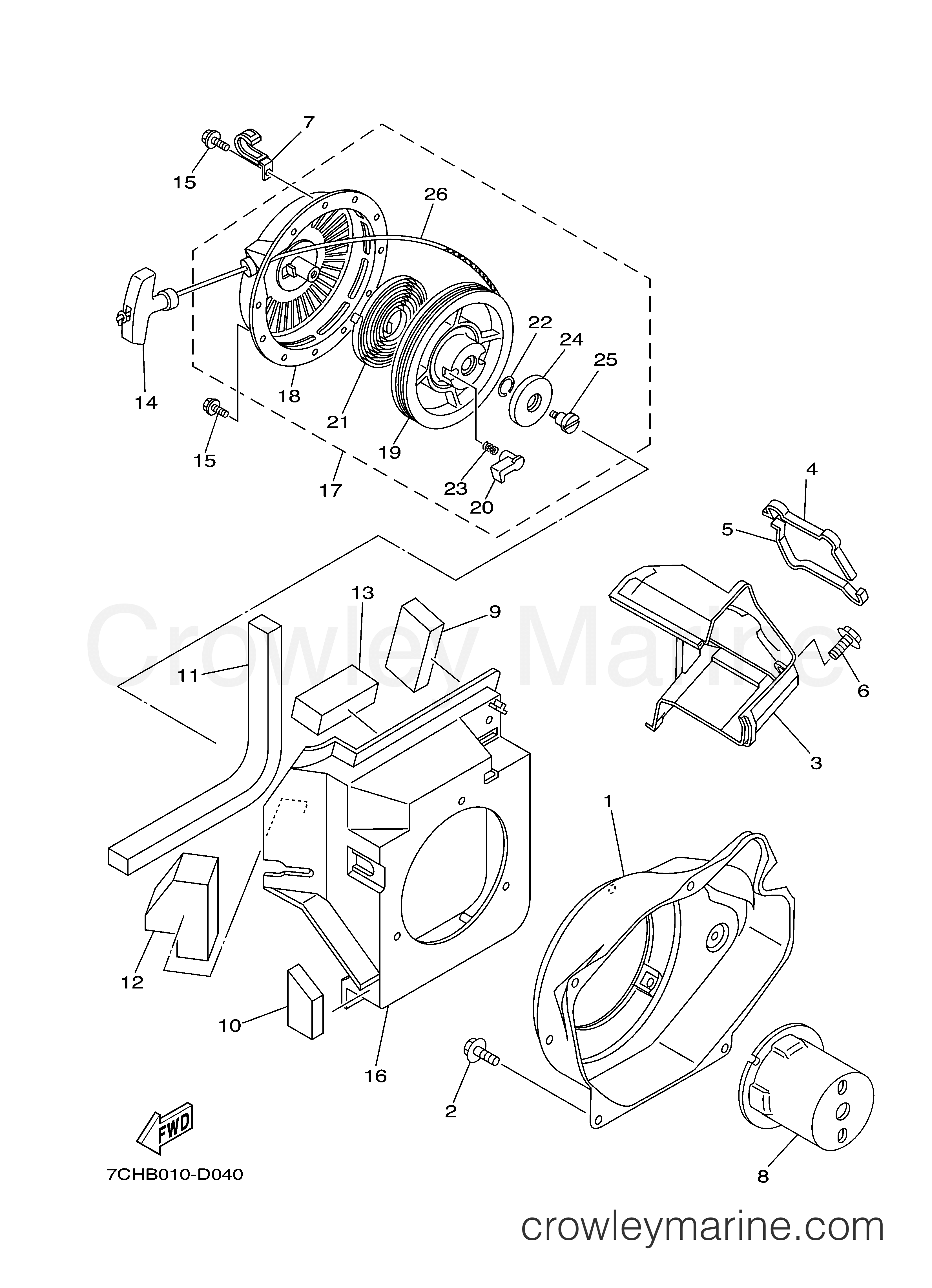 Yamaha Motors EF30ISEH - AIR SHROUD STARTER