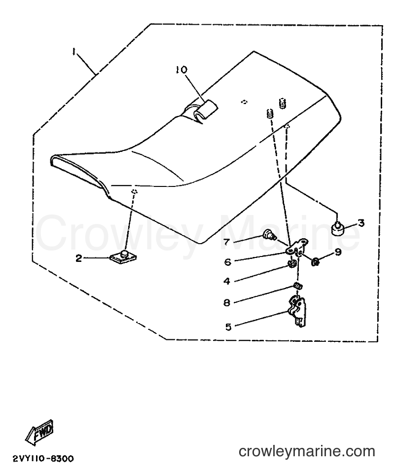 1989 ATV YFM200DX - YFM200DX (3GC2) [010] - SEAT