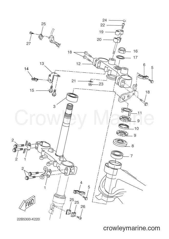 2014 Dirt Bike WR125R - WR125R (22BB) [060] - STEERING 2
