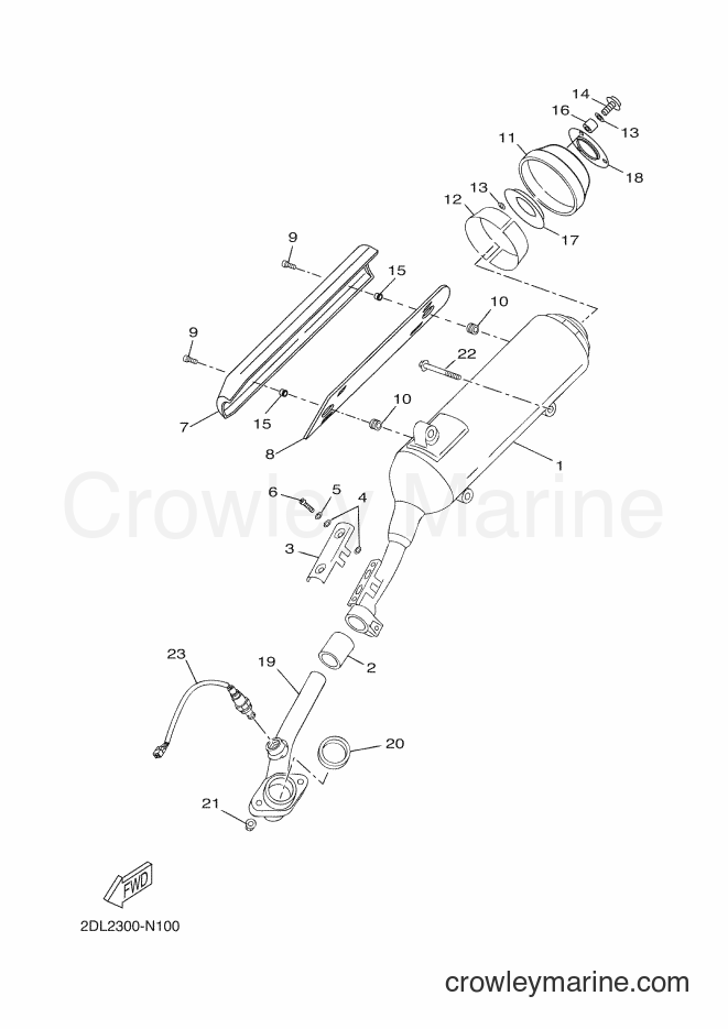 2016 Scooter YP250RA - YP250RA (2DLB) [060] - EXHAUST