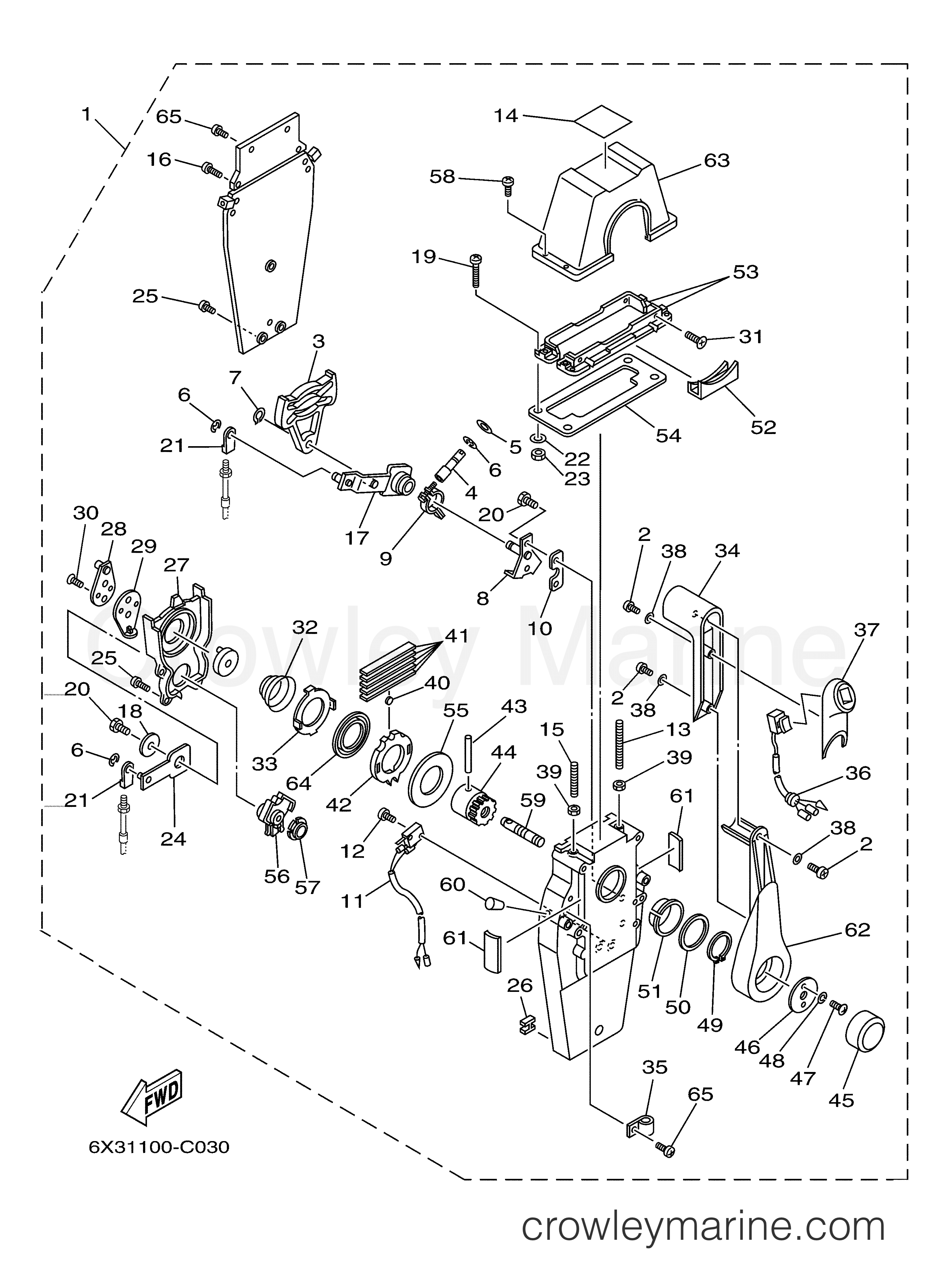 Yamaha Motors Rigging 2006 - CONTROL BINNACLE STANDARD SINGLE