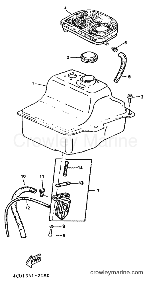 1995 Scooter YM50 - YM50 (4RC1) [999] - FUEL TANK