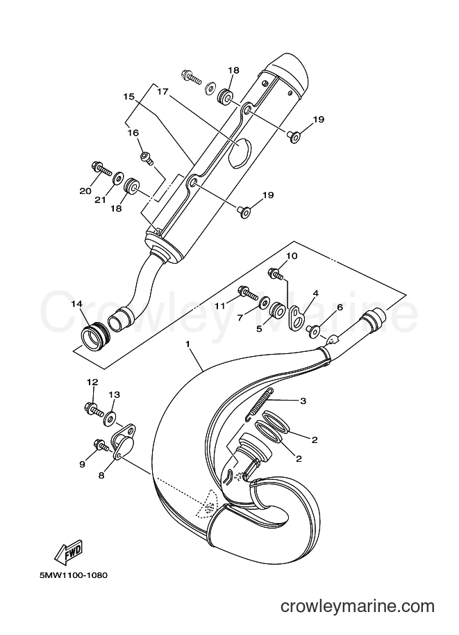 2001 Dirt Bike YZ250 - YZ250 (5MW2) [030] - EXHAUST