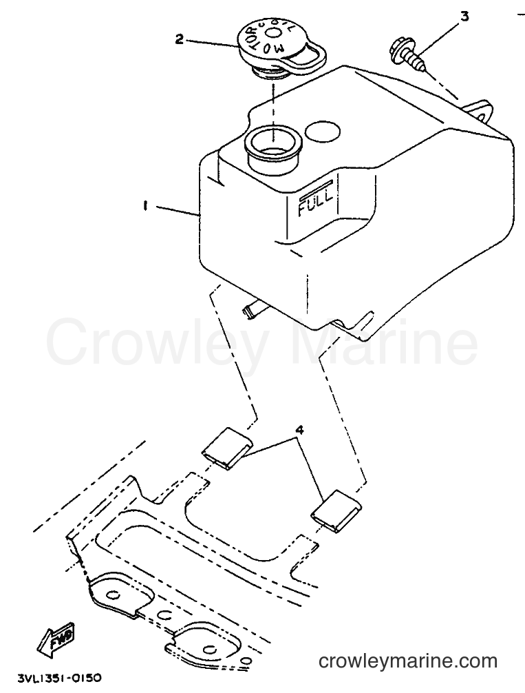 1995 Scooter CW50 - CW50 (4BX6) [999] - OIL TANK