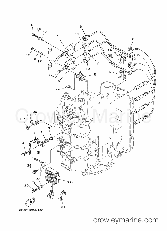 Yamaha Motors F90XA-2016 (6D8D) [190] - ELECTRICAL 1