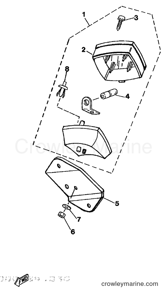 1989 Scooter ME50 - ME50 (3UD1) [999] - TAILLIGHT
