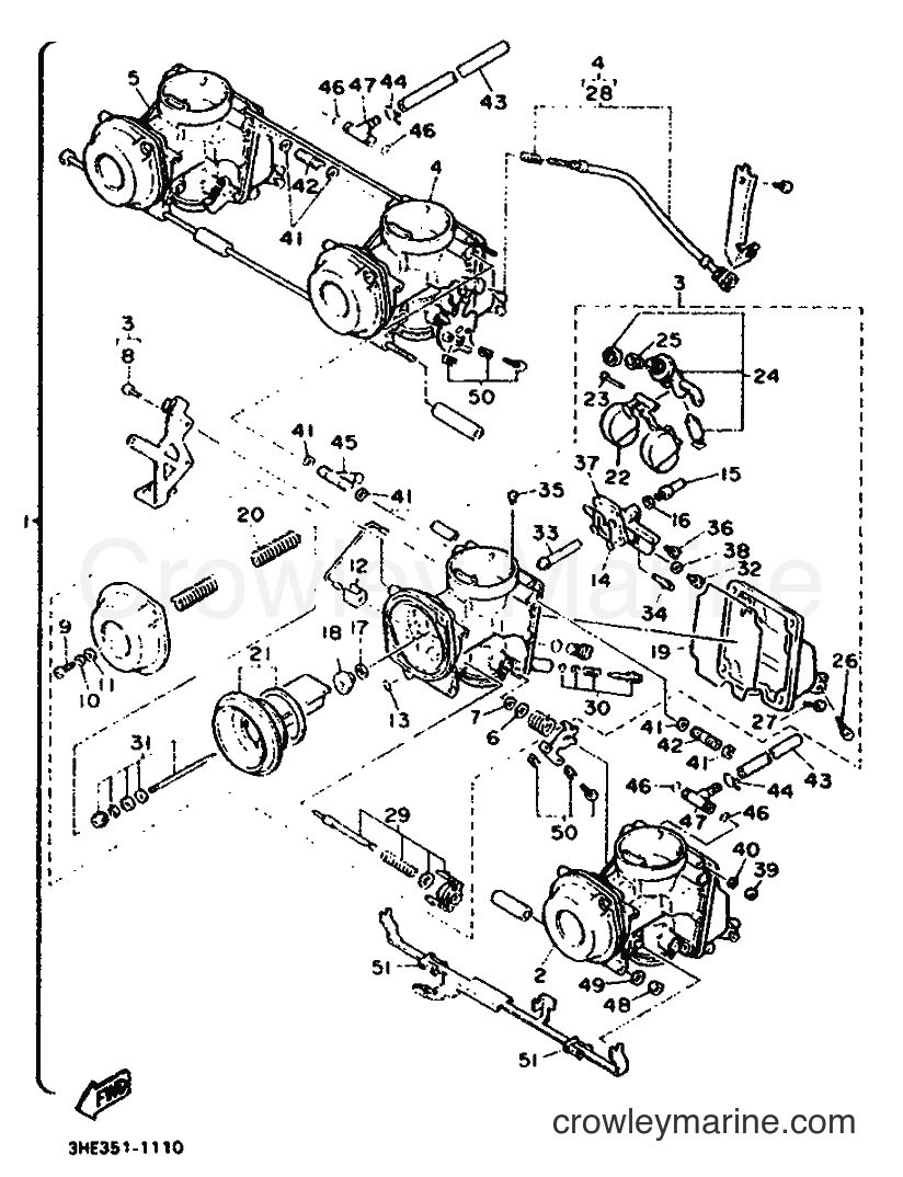 Yamaha Motors FZR600 (3HHD) [010] - CARBURETOR