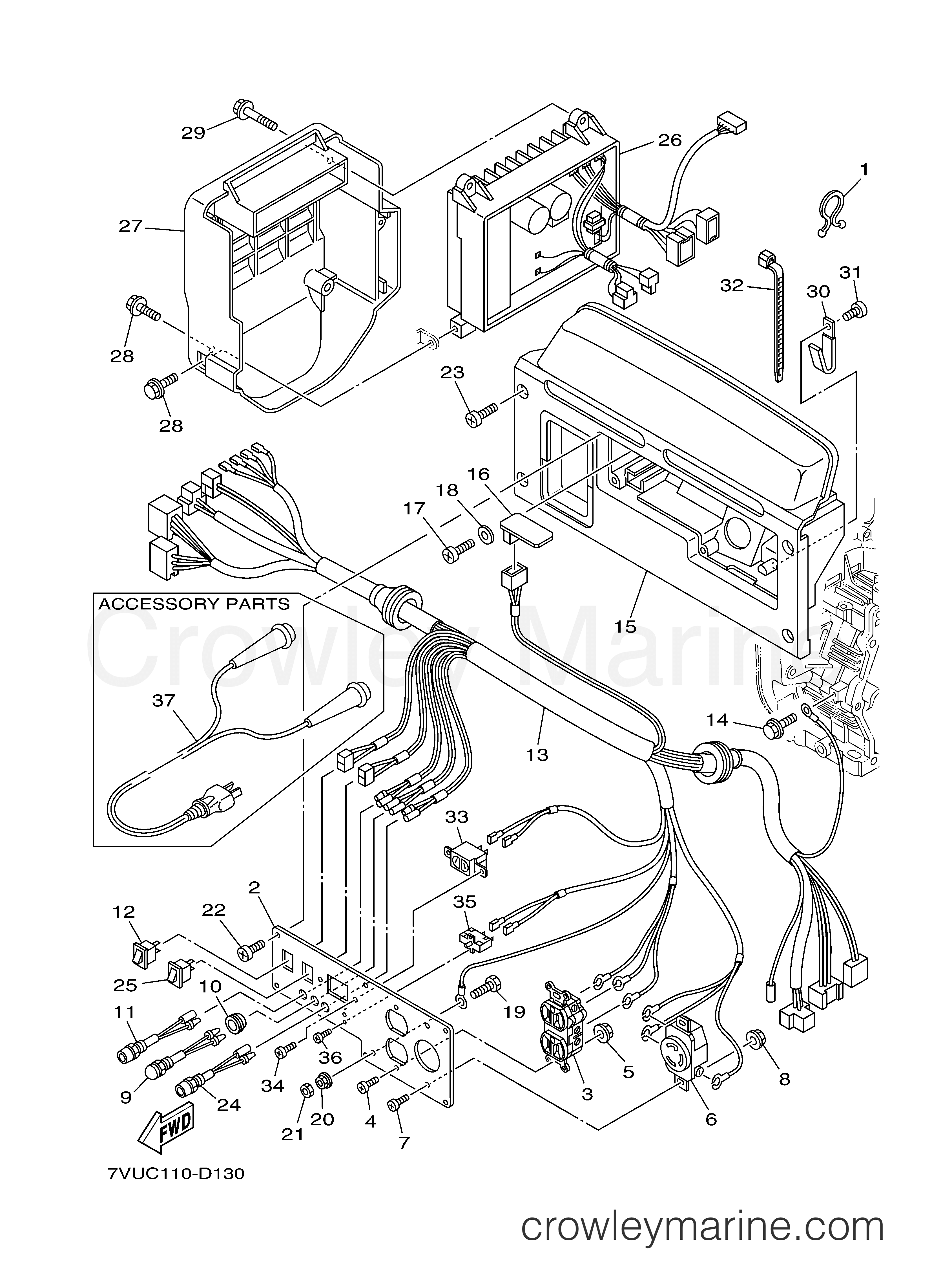 Yamaha Motors YG2800IH - CONTROL BOX EF2800IH