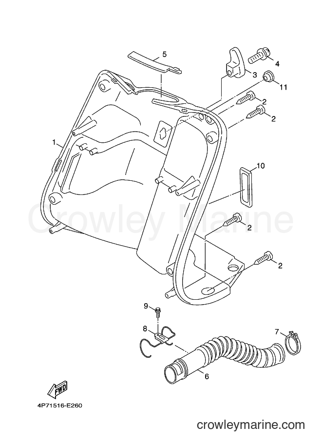Yamaha Motors XC125E (4P75) [010] - LEG SHIELD