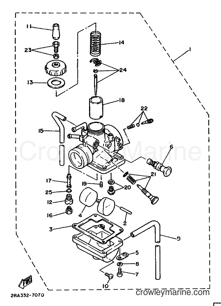 1987 Scooter DT80LC - DT80LC (2UW) [999] - CARBURETOR