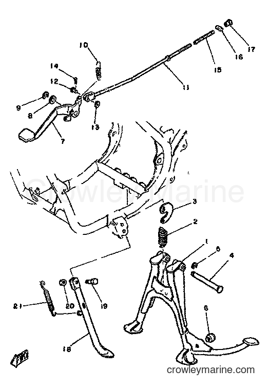 1982 Street Bike RD350LC - RD350LC (4L0) [999] - STAND