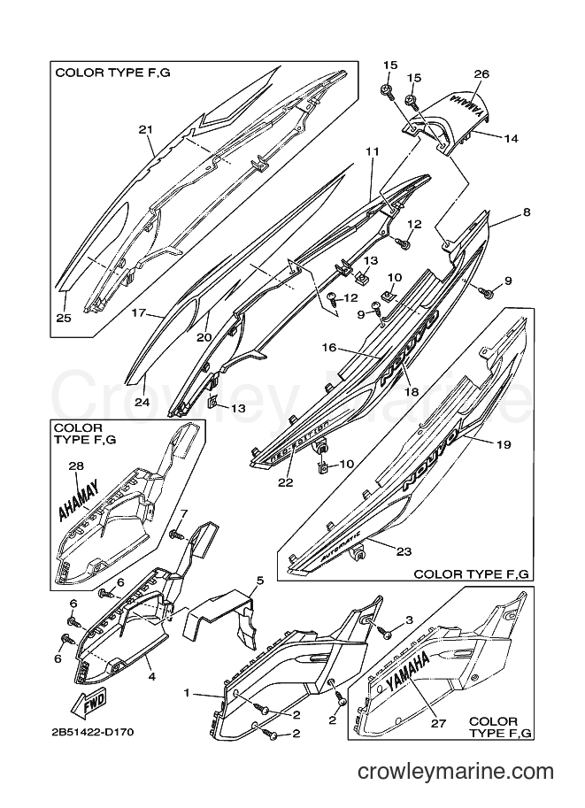 2005 Scooter AT115 - AT115 (2B51) [010] - SIDE COVER