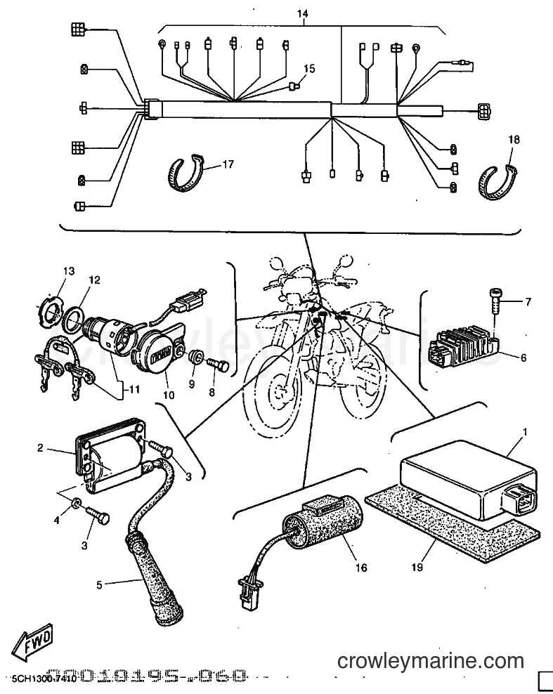 1999 Dirt Bike TT600R - TT600R (5CH2) [000] - ELECTRICAL 1