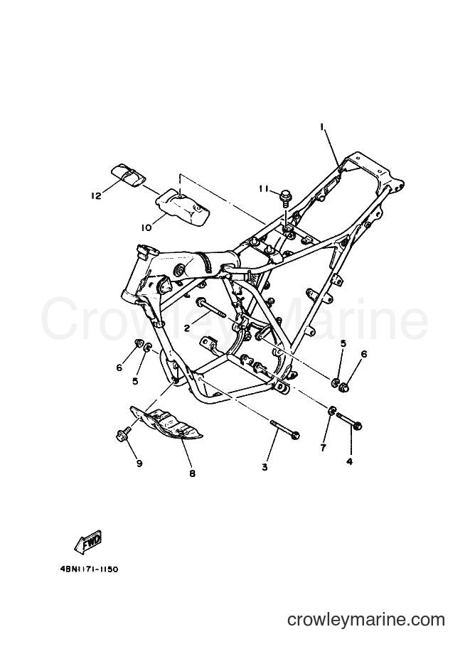 1994 Dirt Bike RT180E - RT180E (4BN3) [010] - FRAME