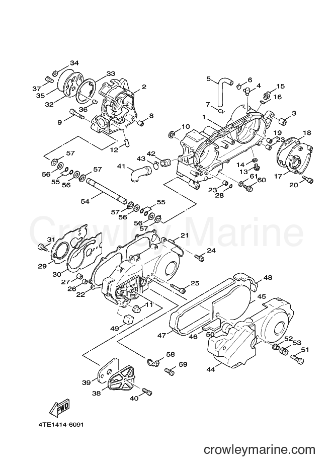 Yamaha Motors XC125V (5YRB) [010] - CRANKCASE