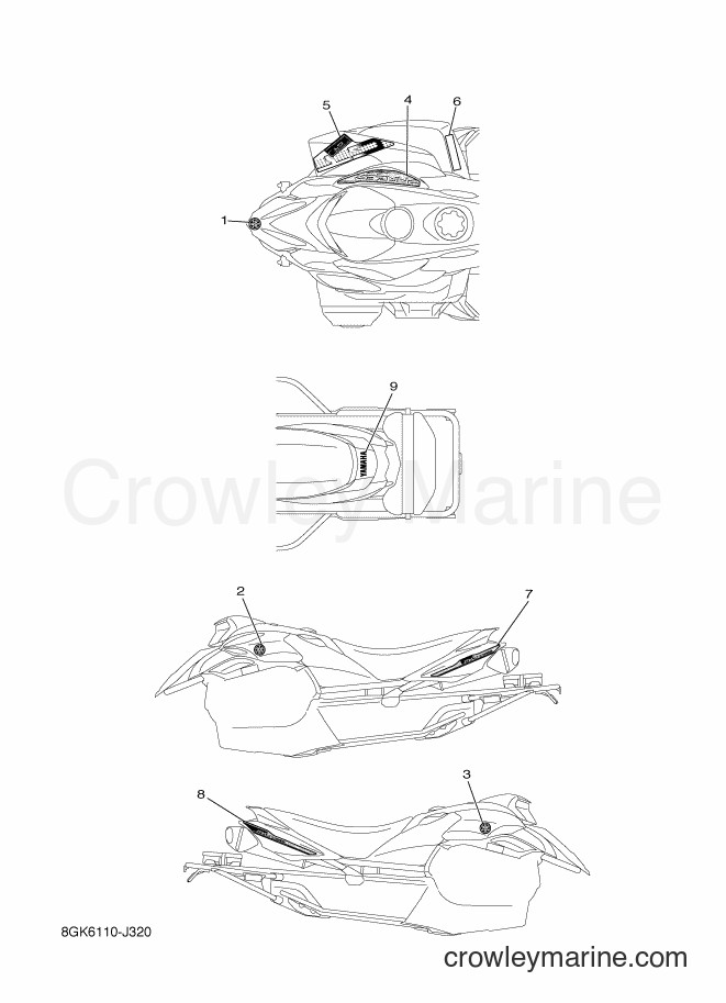 2010 Snowmobile RPZ50GT - RPZ50GT (8GK6) [020] - EMBLEM