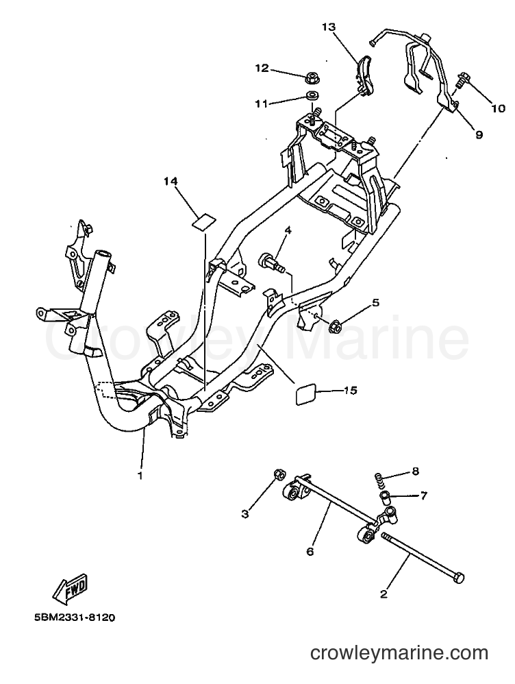 1998 Scooter YV50 - YV50 (5BM2) [020] - FRAME