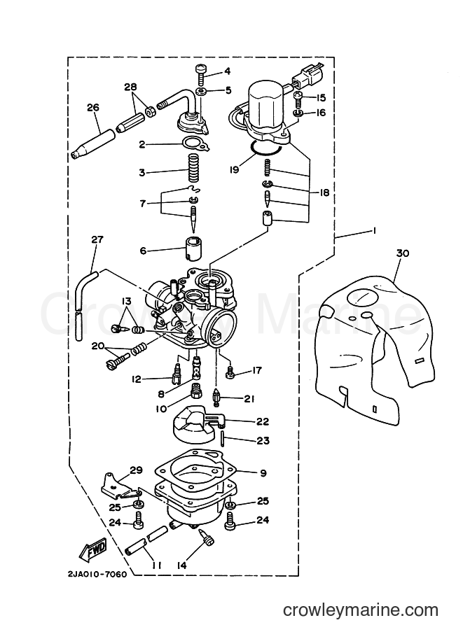 1988 Scooter CG50E - CG50E (2YR1) [999] - CARBURETOR