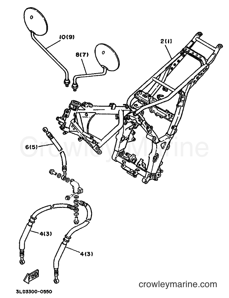Yamaha Motors XTZ750 (3TD2) [999] - ALTERNATE FOR CHASSIS