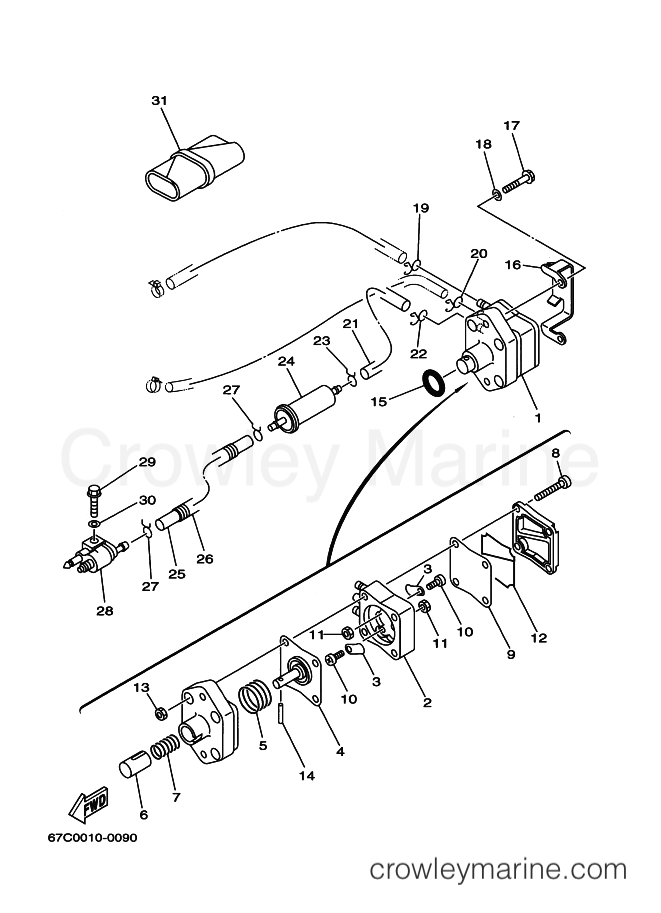 Yamaha Motors F40B (67C) [130] - FUEL