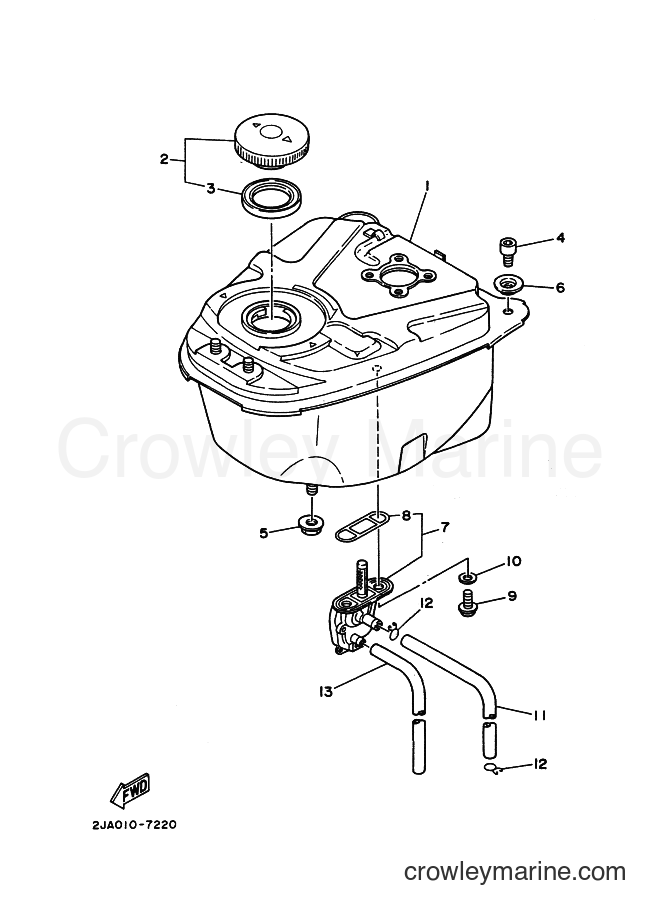 1988 Scooter CG50E - CG50E (2YR1) [999] - FUEL TANK