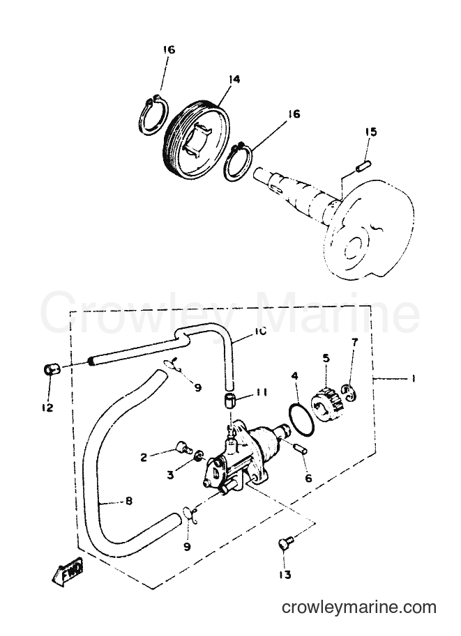 1997 Scooter YN50 - YN50 (5AD4) [010] - OIL PUMP
