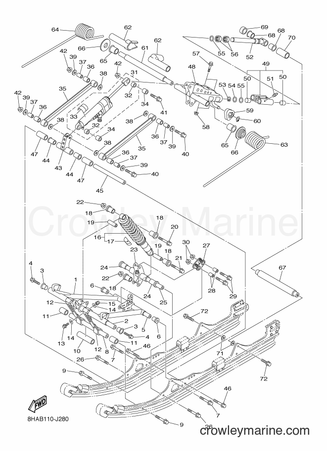 2010 Snowmobile RFX10RM - RFX10RM (8HAB) [020] - TRACK SUSPENSION 2