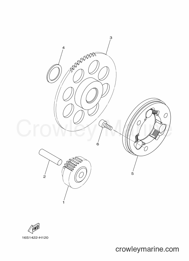 2012 Scooter T115LE - T115LE (35D5) [010] - STARTER CLUTCH
