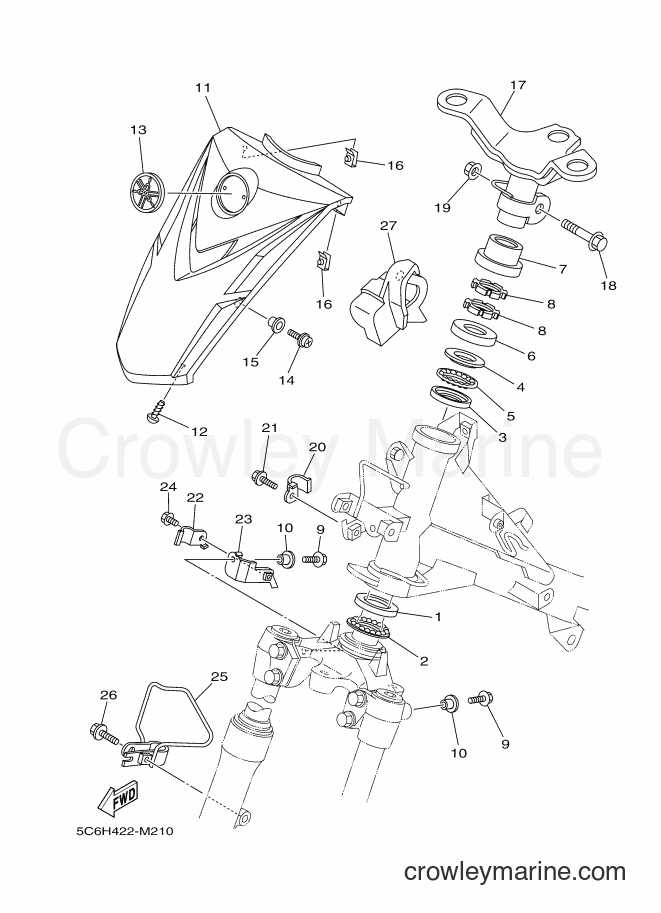Yamaha Motors T110LE (5C6V) [010] - STEERING