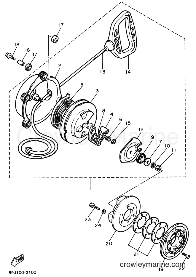 Yamaha Motors EX570 (89J1) [999] - STARTER
