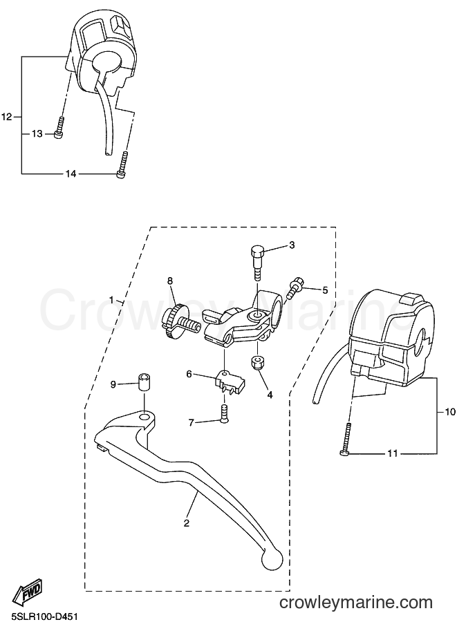 2005 Sport Bike YZF-R6 - YZF-R6 (5SLT) [010] - HANDLE SWITCH & LEVER