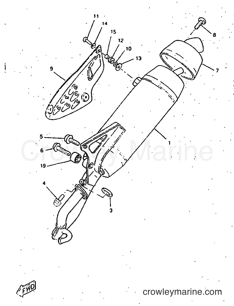 1997 Scooter CW50RSP - CW50RSP (4UR7) [99A] - EXHAUST