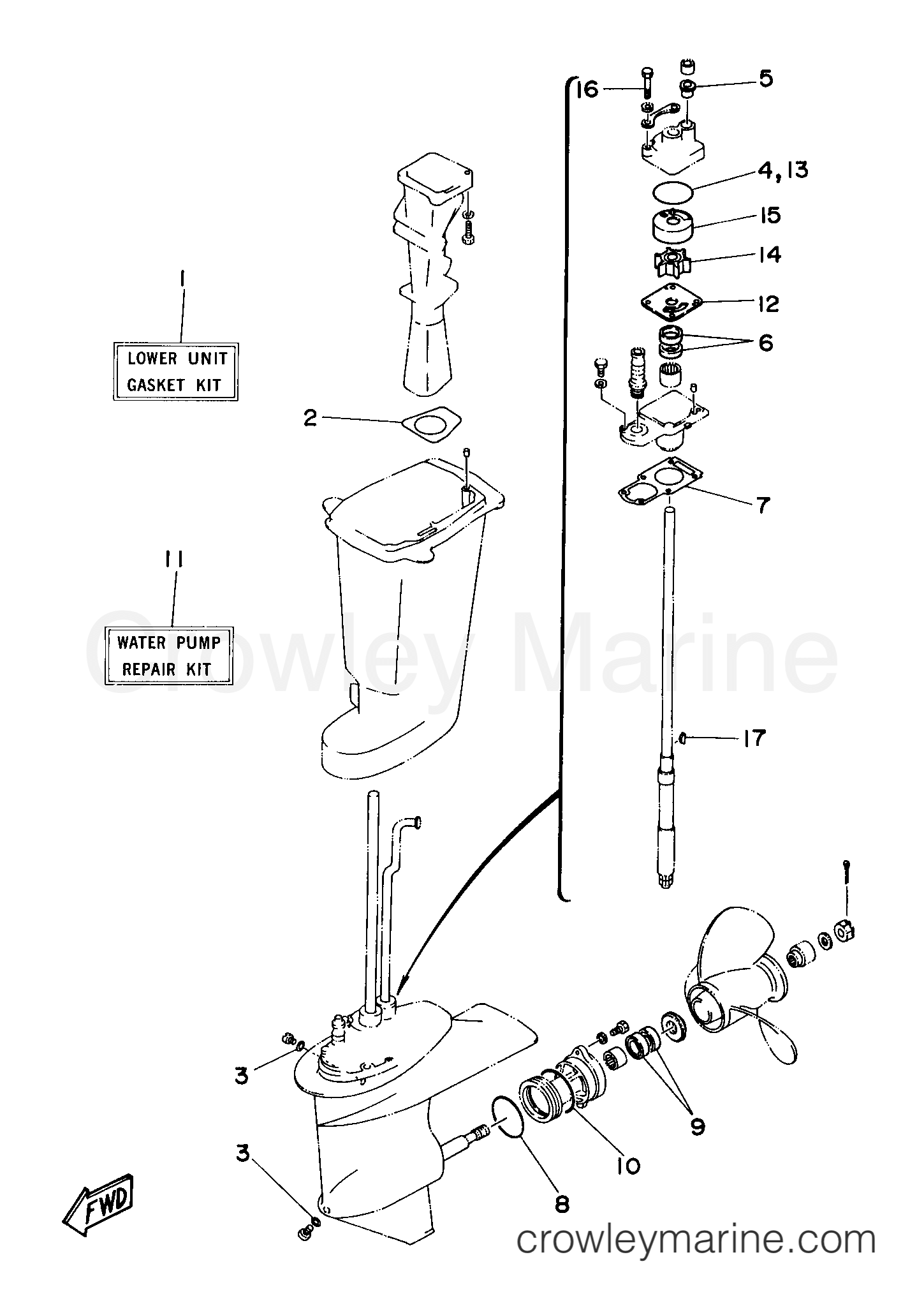Yamaha Motors 25ESHX - REPAIR KIT 2