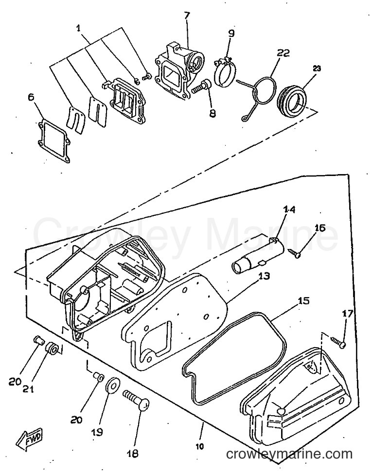 1998 Scooter CW50RSP - CW50RSP (4URG) [010] - INTAKE