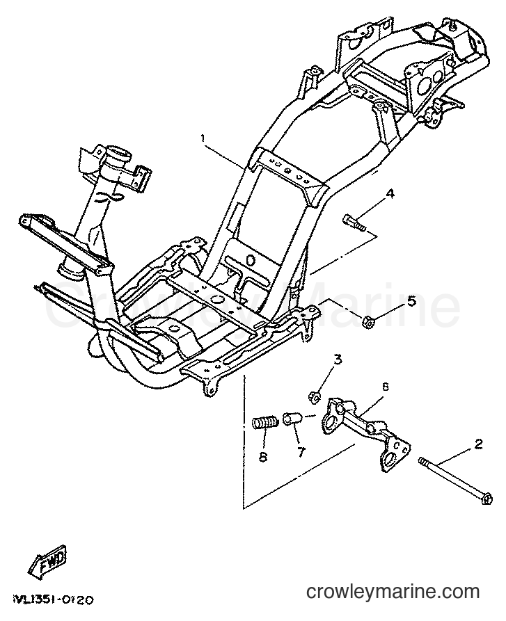 1998 Scooter CW50 - CW50 (4VVF) [010] - FRAME