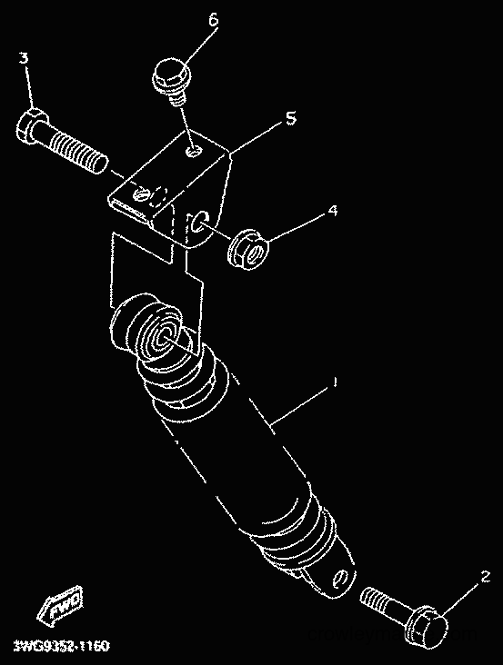 2001 Scooter CY50R - CY50R (3WG9) [010] - REAR SUSPENSION