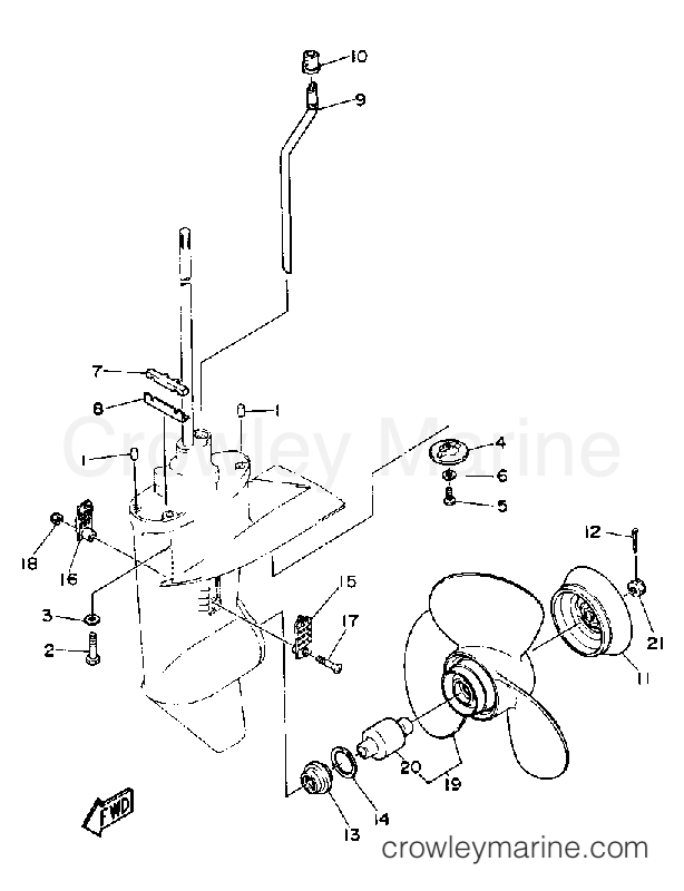Yamaha Motors FT9.9EXG - LOWER DRIVE 2