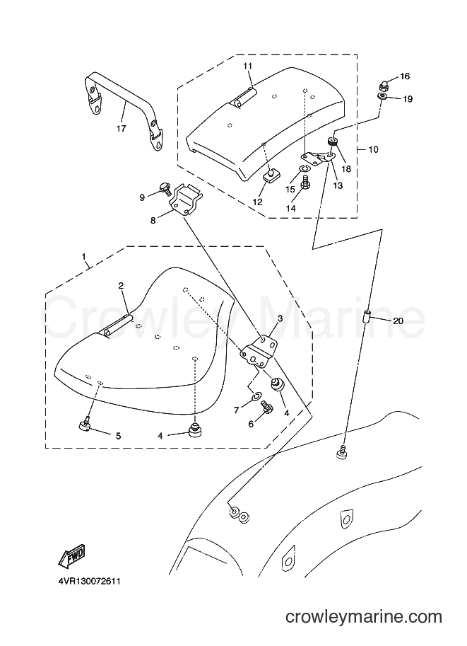 Yamaha Motors XVS650 (5FBF) [010] - SEAT