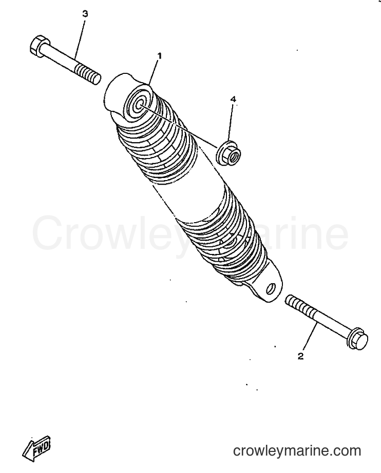 1997 Scooter YN50 - YN50 (5BV1) [999] - REAR SUSPENSION