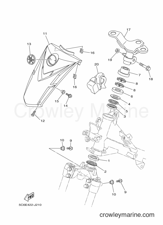2016 Scooter T110LE - T110LE (5C6V) [010] - STEERING 2