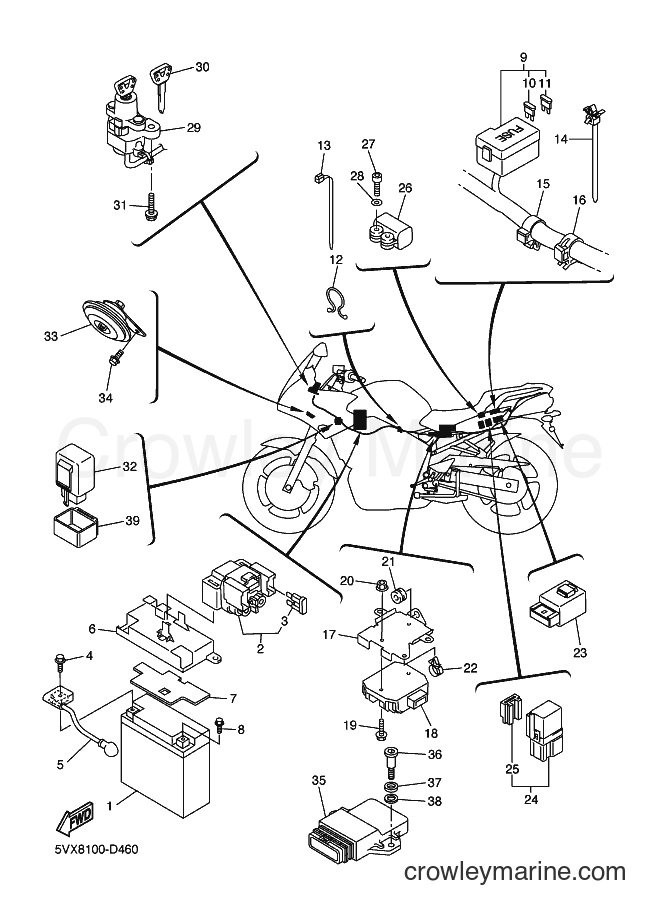 2006 Street Bike FZ6-S - FZ6-S (5VXK) [010] - ELECTRICAL 2