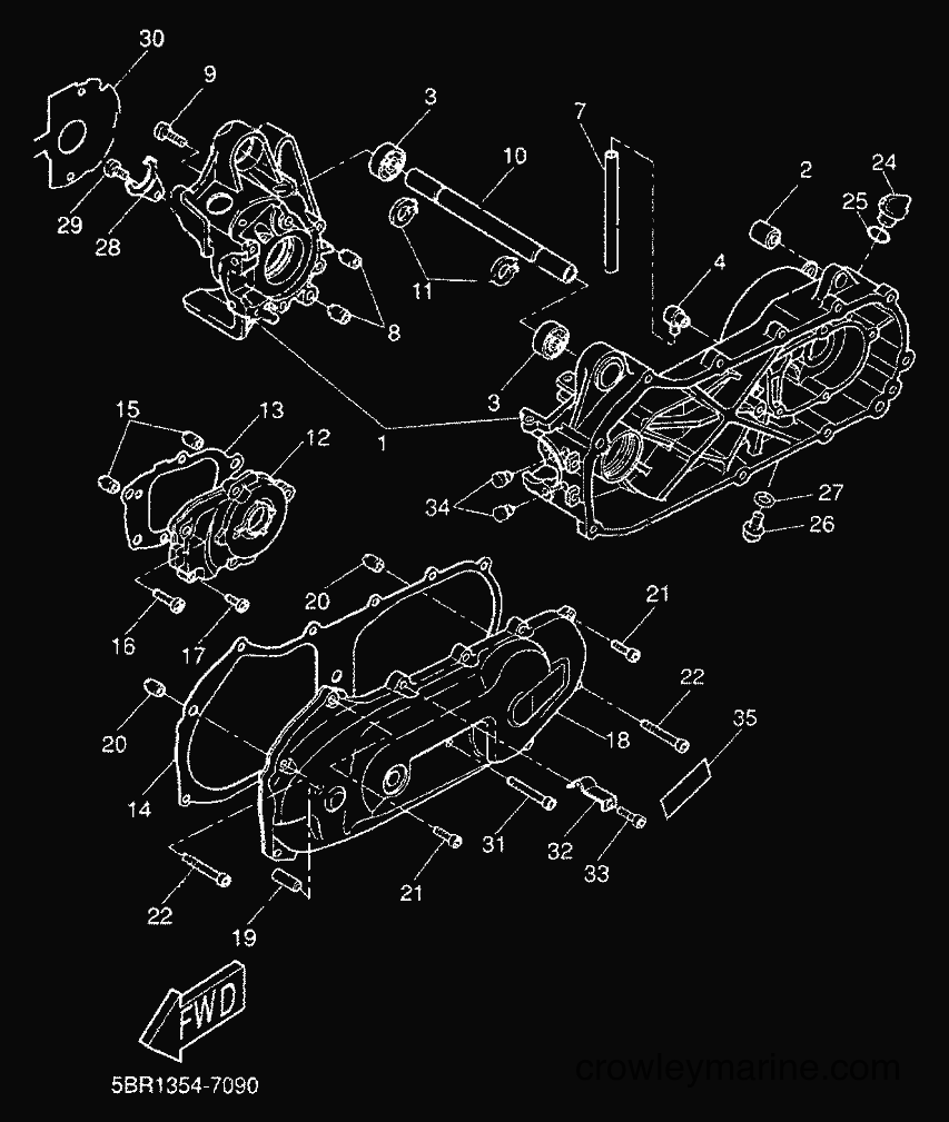 2000 Scooter YQ50 - YQ50 (5HEN) [010] - CRANKCASE